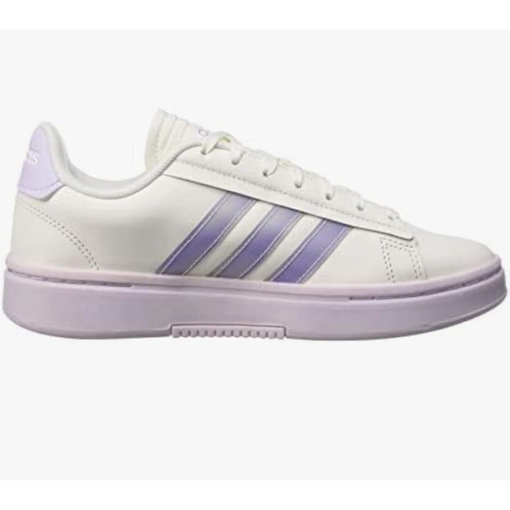 adidas Neo Grand Court Alpha White Purple Sneakers GZ3785 Women's Size 7